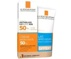 La Roche-Posay ANTHELIOS UVMUNE 400 Hydrating Kreminis SPF 50+ po saulės pienelis, 50 ml + 75 ml