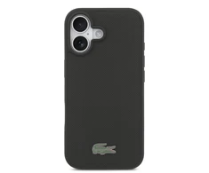 Lacoste Iconic Petit Pique MagSafe dėklas + Wallet skirtas Apple iPhone 17 juodos spalvos