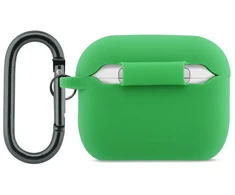 Dėklas Lacoste Liquid Silicone Croc Logo Case for AirPods Pro 3 Žalias