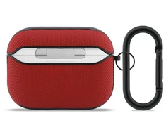 Dėklas Lacoste Petit Pique Croc Logo Patch Case for AirPods Pro 3 Raudona