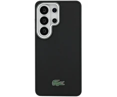 Lacoste Petit Pique metalinis logotipo telefono dėklas su „MagSafe“ palaikymu, skirtas „Samsung Galaxy S26 Ultra“ (S948) juodas