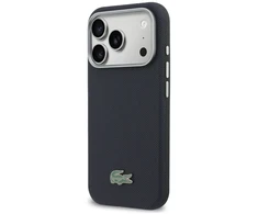 Lacoste PVC Petit Pique Semi Wrap MagSafe dėklas skirtas Apple iPhone 17 Pro Navy