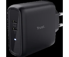 Įkroviklis Trust kroviklis MAXO 65W, 2x USB-C, juoda