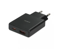 iBOX C-43 Slim GaN PD30W Wall charger, Juodas