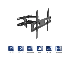 Akyga AKYGA AK-MB-10 televizoriaus sieninis laikiklis Full Motion Bracket +-45deg 50kg VESA 600x400mm 37-70col.