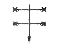 Monitorių Laikiklis - LINDY Quad Ekranas Bracket 4x17''-28'', Maks. 7kg, Juodas
