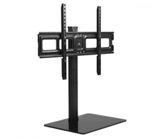 Laikiklis Maclean universalus TV stovas RTV spintelės stovui max 40kg max VESA 600x400 skirtas 32-75" televizoriui MC-386