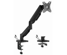 Gembird Stalinis laikiklis vienam monitoriui su USB jungtimis (reguliuojamas), nuo 17 iki 32 colių, keliamoji galia iki 9kg