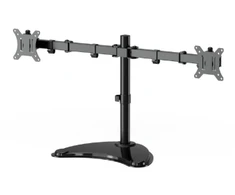 Laikiklis Gembird MS-D2ST-02 Monitorius desk stand (rotate, tilt, swivel), 13”-32”, juodas