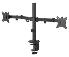 „Savio UM-03“ dvigubas stalo laikiklis, skirtas „Monitorius“ 17–32 colių monitoriams