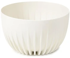Lamela Gėlių vazonas Mira žemas 240 mm 3,6 l, baltas