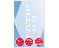 GBC Lamination pockets for name tags 67x99mm 125Mic clear 100pcs