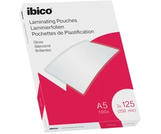 Laminēšanas kabatas Ibico, A5, 154x216 mm, 125 mik., 100 gab/iepak.