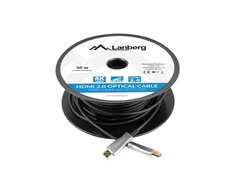 LANBERG HDMI v.20 M/M cable 50m optical AOC juodas