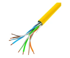 LANBERG LAN kabelis UTP 100Mb/s 305m kietas CCA geltonas