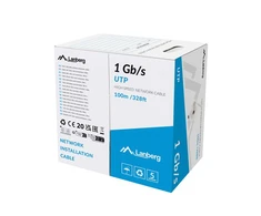 LANBERG LAN kabelis 1gb/s 100m kietas CCA pilkas