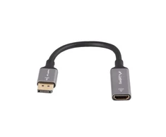 Lanberg adapter Displayport - HDMI 8K 20cm sidabrinė