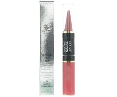Set Duo Lancome Lip Kajal Duo Kreminis Lipstick &amp; Lūpų blizgis 14 Nude Tornado 2.7 g