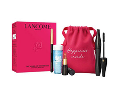 Set Lancome Hypnose Volumizing Blakstienų tušas 01 Juodas 6,2ml + Le Crayon Khol Eye Pieštukas 1,14g + Bi-Facial Make-up Remover 30ml + L'Absolu Rouge Kreminis Lipstick 274 1,6g + Pouch