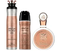 Lattafa Fakhar Lattafa EDP rinkinys moterims (EDP 100 ml + Dezodorantas 200 ml + Air Freshener 300 ml)