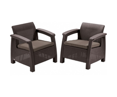 Lauko baldų komplektas Keter Corfu duo set