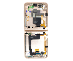 Dėklas LCD ekranas + Touch + priekinis dangtelis Samsung F721 Galaxy Z Flip 4 5G Rožinė (Paslaugų paketas)