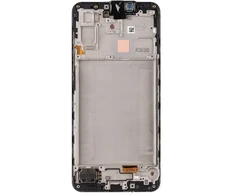 LCD ekranas + jutiklinis blokas + priekinis dangtelis Samsung A175 Galaxy A17 4G juodas (techninio aptarnavimo rinkinys)