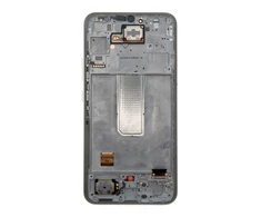 Dėklas LCD ekranas + jutiklinis blokas + priekinis dangtelis „Samsung A346B Galaxy A34 5G Awesome Sidabrinis“ (paslaugų paketas)
