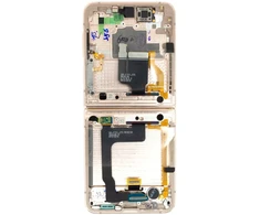Dėklas LCD display + Touch Unit + Front Cover Samsung F721 Galaxy Z Flip 4 5G Rožinė (Service Pack)