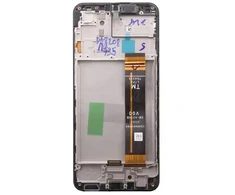 LCD ekranas + jutiklinis blokas + priekinis dangtelis Samsung A236 Galaxy A23 5G Juodas (servisų paketas)
