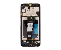 Dėklas LCD ekranas + jutiklinis blokas + priekinis dangtelis Samsung A057 Galaxy A05s Juodas (pakeitimų paketas)