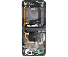 Dėklas LCD display + Touch Unit + Front Cover Samsung F721 Galaxy Z Flip 4 5G Graphite (Service Pack)