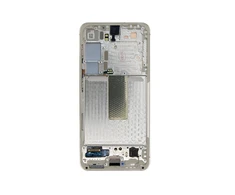 Dėklas Skystųjų kristalų ekranas + jutiklinis blokas + priekinis dangtelis Samsung S911 Galaxy S23 kreminis (pakeitimų paketas)