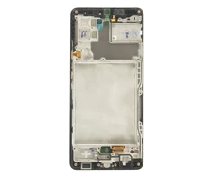 Dėklas Skystųjų kristalų ekranas + jutiklinis blokas + priekinis dangtelis Samsung A426B Galaxy A42 5G Juodas (servisų paketas)