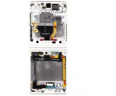 Dėklas LCD display + Touch Unit Inner Samsung F711B Galaxy Z Flip 3 5G Kreminis (Service Pack)
