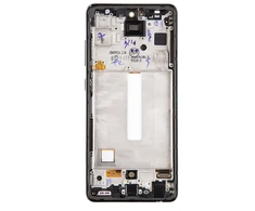 Dėklas Skystųjų kristalų ekranas + jutiklinis blokas Samsung A528B Galaxy A52s 5G Juodas (Paslaugų paketas)