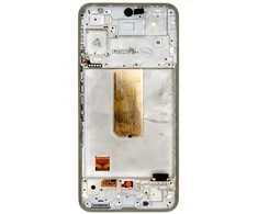 LCD ekranas + jutiklinis blokas + priekinis dangtelis Samsung A546B Galaxy A54 5G Awesome Baltas (pakeitimų paketas)