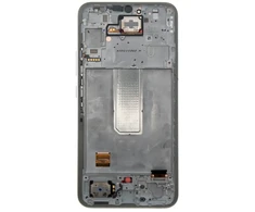 LCD ekranas + jutiklinis blokas + priekinis dangtelis „Samsung A346B Galaxy A34 5G Awesome Sidabrinis“ (paslaugų paketas)