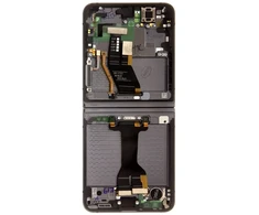 Dėklas LCD ekranas + jutiklinis blokas + priekinis dangtelis Samsung F731 Galaxy Z Flip 5 5G Graphite (pakeitimų paketas)