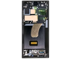 LCD ekranas + jutiklinis blokas + priekinis dangtelis Samsung S918 Galaxy S23 Ultra Phantom Juodas (pakeitimų paketas)