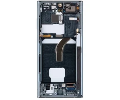 LCD ekranas + jutiklinis blokas + priekinis dangtelis „Samsung S908B Galaxy S22 Ultra Žalias“ (pakeitimų paketas)