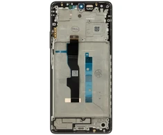 LCD ekranas + jutiklinis blokas + priekinis dangtelis, skirtas „Xiaomi Redmi Note 13 5G Juodas“ (pakeitimų paketas)