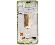 LCD ekranas + jutiklinis blokas + priekinis dangtelis Samsung A546B Galaxy A54 5G Awesome Lime (pakeitimų paketas)