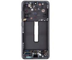 LCD ekranas + jutiklinis blokas „Samsung SM-G990B Galaxy S21 FE Graphite“ (pakeitimų paketas)