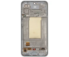 LCD ekranas + jutiklinis skydelis + priekinis dangtelis Samsung A366B Galaxy A36 5G baltas (pakeitimo paketas)