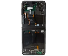 LCD ekranas + lietimui jautrus skydelis + priekinis dangtelis Samsung F731 Galaxy Z Flip 5 5G pilkas (pakeitimo paketas)
