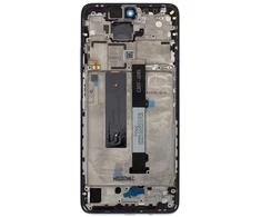 Dėklas LCD ekranas + lietimui jautrus skydelis + priekinis dangtelis, skirtas „Xiaomi Redmi Note 9 Pro 5G“ (juodas) (pakeitimo paketas)