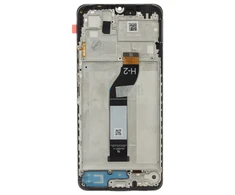 Dėklas LCD Ekranas + Touch Unit + priekinis dangtelis skirtas Xiaomi Redmi 13C/Poco C65 Juodas (Service Pack)