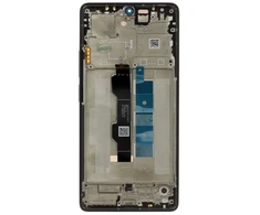 LCD ekranas + jutiklinis modulis + priekinis dangtelis, skirtas „Xiaomi Redmi Note 13 Pro 4G“, juodas (techninio aptarnavimo paketas)