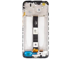 LCD Ekranas + Touch Unit + priekinis dangtelis skirtas Xiaomi Redmi 9A/9C/9AT Juodas (Service Pack)